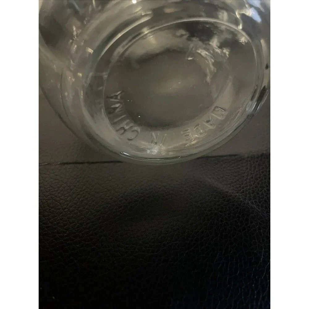 Glass bulb forcing clear hourglass hand‎ blown vase